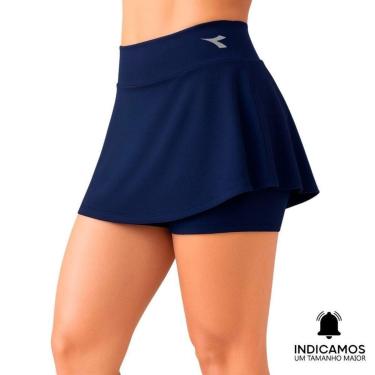 Imagem de Short Saia Diadora Small Logo Feminino - Marinho G-Feminino