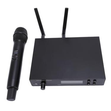 Imagem de Generic de Microfone Portátil Sem Fio, de Microfone Portátil, Transmissão Estável de Longa Duração, 566 a 608 MHz, Alcance de 328,1 Pés, Som Nítido para karaokê (Plugue dos EUA)