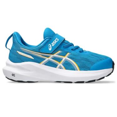 Imagem de ASICS Tênis de corrida infantil GT-1000 14 PS, Azul Egeu/Yamabuki, 15