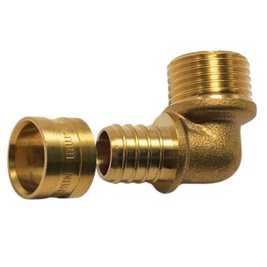 Imagem de Conexão Pex em L Emmeti 16x1/2" Latão - P28291742