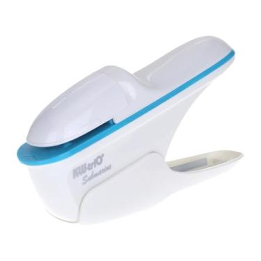 Imagem de Xgdsnly Grampeador Manual Portátil E Compacto Sem Grampos para Papel, Ideal para Brochuras E Folhetos, Branco, Tamanho real