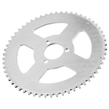 Imagem de Cuofyunl t8f 58t roda dentada de aço branco 3 furos pedaleira 29mm para 47/49cc mini motocicleta atv kart