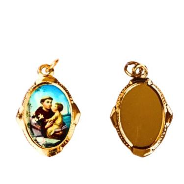 Imagem de Medalha Santo Antônio Chapa Resinada 12 unidades