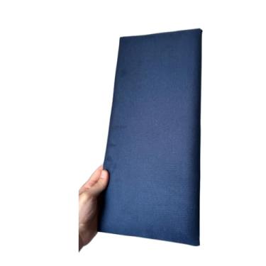 Imagem de Kit 8 Cabeceiras Estofadas Modulares Premium 45x20 cm | Para Cama Box Casal Queen King | Painel Moderno(7,Azul Marinho)