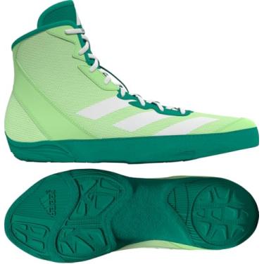 Imagem de adidas Tênis masculino de luta livre Adizero, Limão/branco/azul-petróleo, 39