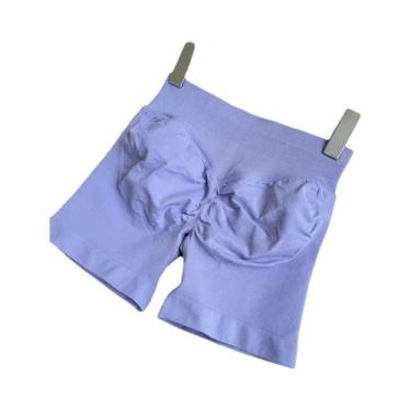 Imagem de Shorts De Yoga E Treino Femininos Com Cintura Baixa, Sem Costura, Com 