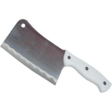 Imagem de Faca Facão Cutelo Açougueiro Cozinha Profissional Aço Inox 7