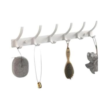 Imagem de Ganchos De Parede Pretos Reforçados Para Pendurar Roupas, Toalhas, Rou