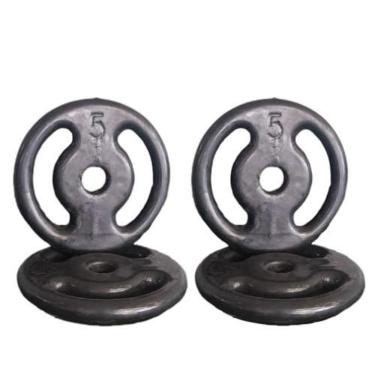 Imagem de Kit 4X Anilhas Emborrachada 05Kg