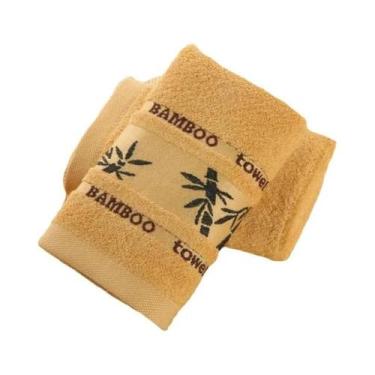 Imagem de Toalhas De Mão De Fibra De Bambu Naturais, Frescas, Bordadas, Macias E