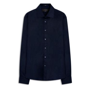 Imagem de Camisa Ellus Tricoline Slim New Irish Masculina - MARINHO - G-Unissex