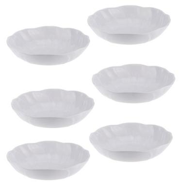 Imagem de Kit Seis Saladeira Redonda de Melamina Ondulada 30 x 7,2 cm WECK