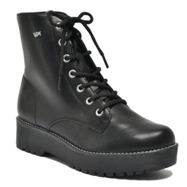 Imagem de Bota via marte feminina coturno flatform 004-001-01, Preto, 37