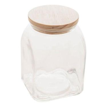 Imagem de Pote De Vidro Com Tampa Bambu 1L 1915 Coliseu