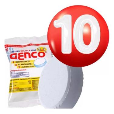Imagem de KIT Com 10 Unidades Pastilha GENCO Tripla Ação 200g