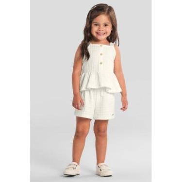 Imagem de Conjunto infantil menina texturizado Brandili-Feminino