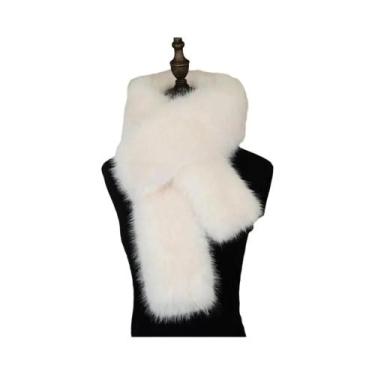 Imagem de Cachecol Longo De Pelúcia Macia E Grossa De 180cm, Xale De Luxo Para A