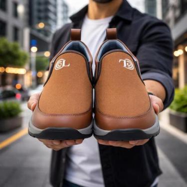 Imagem de Tênis Masculino Slip On Casual Confortável Leve Antiderrapante - ROTA 