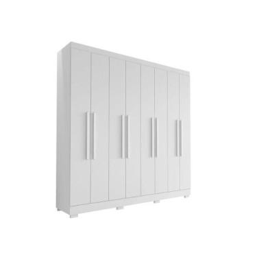 Imagem de Guarda Roupa Casal Porto 8 Portas 4 Gavetas Branco Tx - Aramóveis - AR