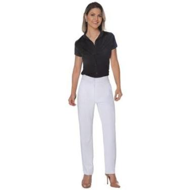 Imagem de Calça social feminina cigarrete com Elastano e Bolsos-Feminino