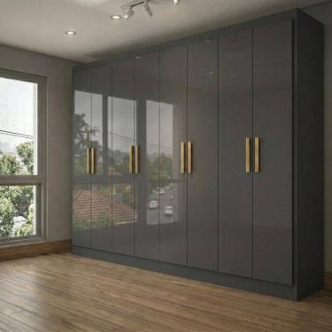 Imagem de Guarda-Roupa Casal Paris 8 Portas Preto