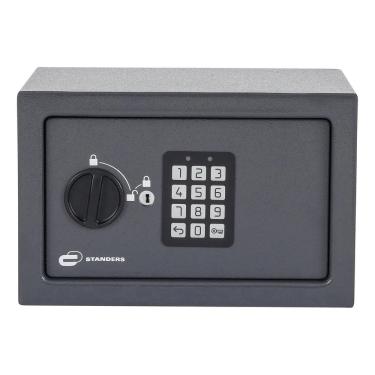 Imagem de Cofre Digital De Sobrepor Senha E Chave Aco 9l 18x28x20cm