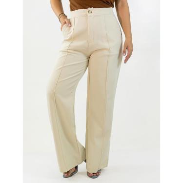 Imagem de Calça Feminina Pantalona Tecido Cross Time Friso Alfaiataria Anticorpus-Feminino