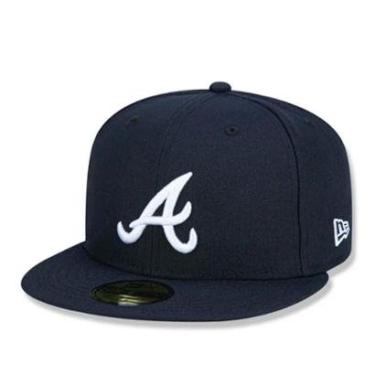 Imagem de Boné New Era 59fifty MLB Atlanta Braves Marinho-Unissex