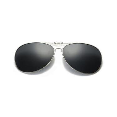 Imagem de Lentes Clip On Aviador Polarizado e com Proteção UV400 - VINKIN, Preto