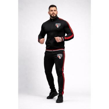Imagem de Agasalho Conjunto São Paulo Spfc Oficial Masculino Escudo Bordado-Masculino