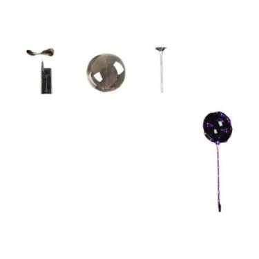 Imagem de Balões LED Luminosos Com Cordão De Luz E Bastões Para Decoração De Fes