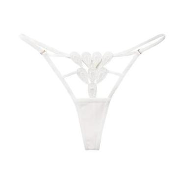 Imagem de Calcinha De Renda Transparente Com Cintura Baixa, G String Para Mulher