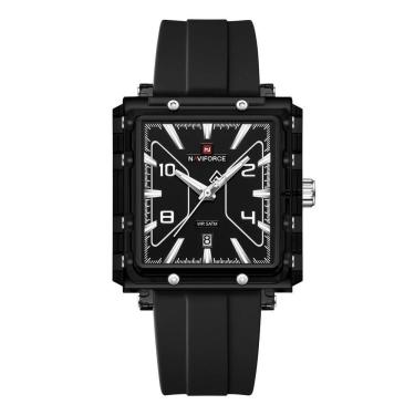 Imagem de relogio masculino design quadrado luminoso pulseira silicone