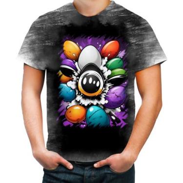 Imagem de Camiseta Desgaste de Ovos de Páscoa Artísticos 12 - Kasubeck Store®, B