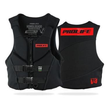 Imagem de Colete Salva Vidas Neoprene Homologado Classe V Prolife V4  - Amarelo - EG (ACIMA DE 110KG)-Unissex