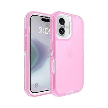 Imagem de iPhone 16e 16 15 14 13 12 pro Max plus 360 graus Capa De Telefone Tran