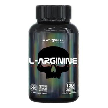 Imagem de L-arginine - Aminoácido - 120 Tabletes Black Skull - Congratulations S