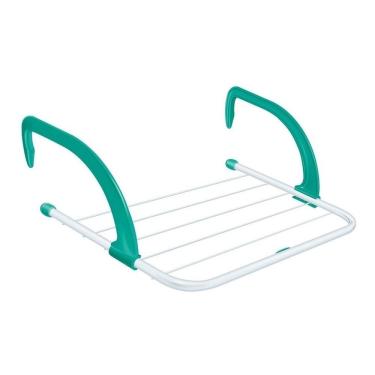 Imagem de Varal Portátil Click para Secar Roupas em Aço Pintado Epóxi Retrátil para Apartamento P...