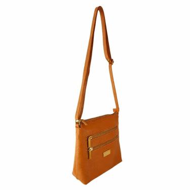 Imagem de Bolsa Direto De Fábrica Transversal Topgrife Atacado Couro Cor Caramelo Tamanho único