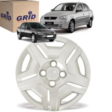 Imagem de 1 Calota Corsa Classic 2002 ate 2015 Aro 13 Polegadas Parafuso Cubo Ba