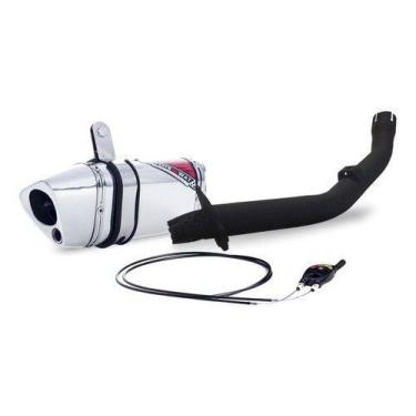 Imagem de Escape / Ponteira Coyote TRS 2 Way + Mais JUNIOR 20cm em Alumínio - Cr