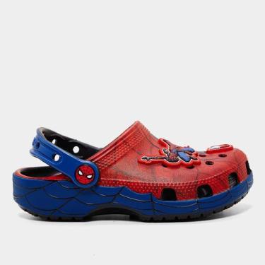 Imagem de Sandália Crocs Infantil Homem Aranha, Rosa, 31