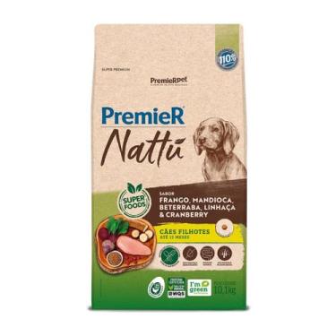 Imagem de Ração Premier Nattu Cães Filhotes sabor Frango e Mandioca 10,1 Kg - PR