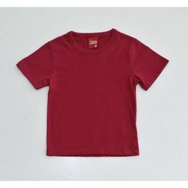 Imagem de Camiseta 1/16 Kyly Vermelha Básica Algodão Confortável, 1