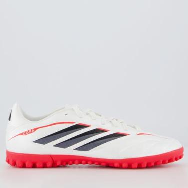 Imagem de Chuteira Adidas Copa Pure IV Club Society Juvenil Branca e Preta, 35