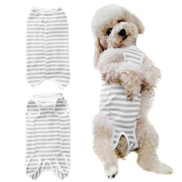 Imagem de Roupa de Recuperação para Cães Paipeper  Proteção Cirúrgica para Ferid