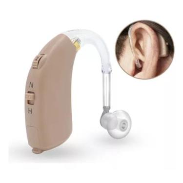 Imagem de Amplificador Aparelho Auditivo Tom ajustável sem fio Confortavel Mini 