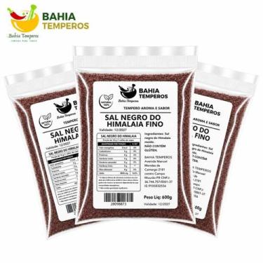 Imagem de Sal Negro do Himalaia Natural Gourmet Rico em Minerais Tempero Premium