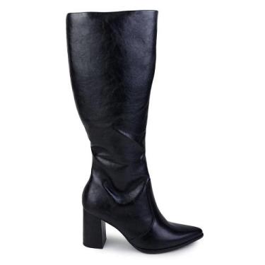 Imagem de Bota Feminina Ramarim Cano Longo Preta - 2663, Preto, 35