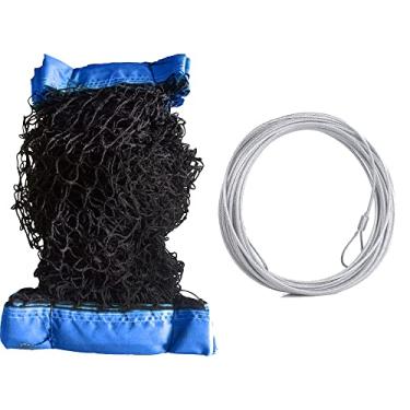 Imagem de Kit Rede de Beach Tennis Quatro Lonas e Cabo de Aço (azul)